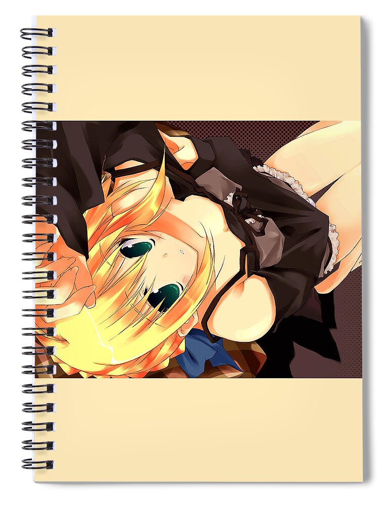 Fate/stay Night Spiral Notebook featuring the digital art Fate/Stay Night #8 by Super Lovely