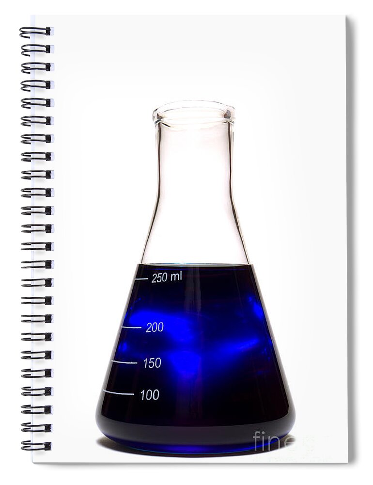 Blue Spiral Notebook featuring the photograph Laboratory Equipment in Science Research Lab #89 by Olivier Le Queinec