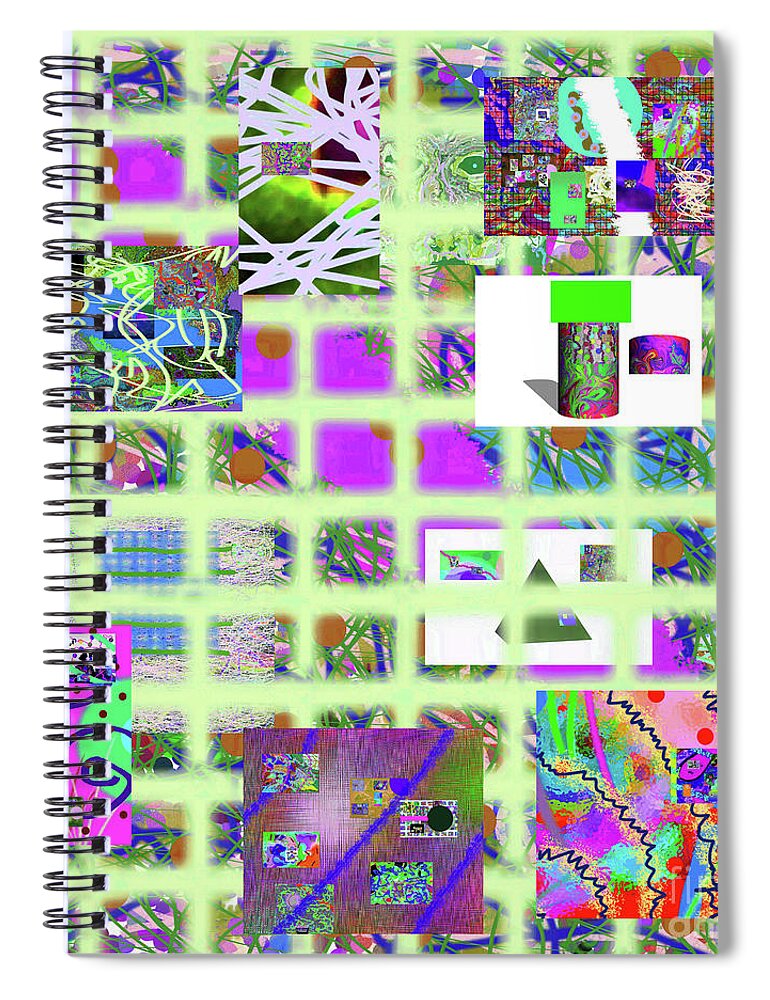 Walter Paul Bebirian Spiral Notebook featuring the digital art 9-3-2015fabcdefghijklmnopqrtuvwxyzabcdefghijkl by Walter Paul Bebirian