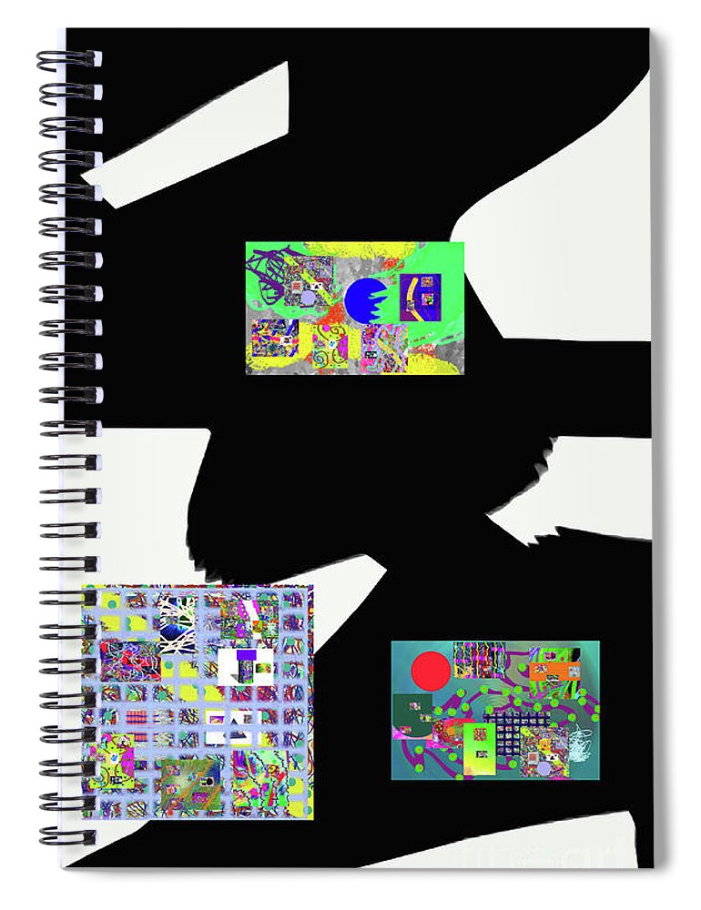Walter Paul Bebirian Spiral Notebook featuring the digital art 9-4-2015abcdefghijklmnopqrtuvwxy by Walter Paul Bebirian