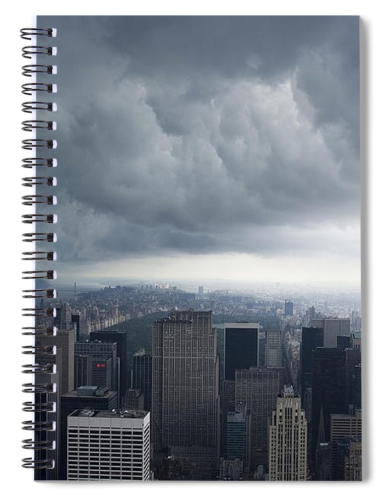 City Spiral Notebook featuring the photograph City #9 by Mariel Mcmeeking