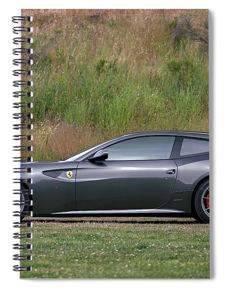 Ferrari Spiral Notebook featuring the photograph #Ferrari #FF #Print #9 by ItzKirb Photography
