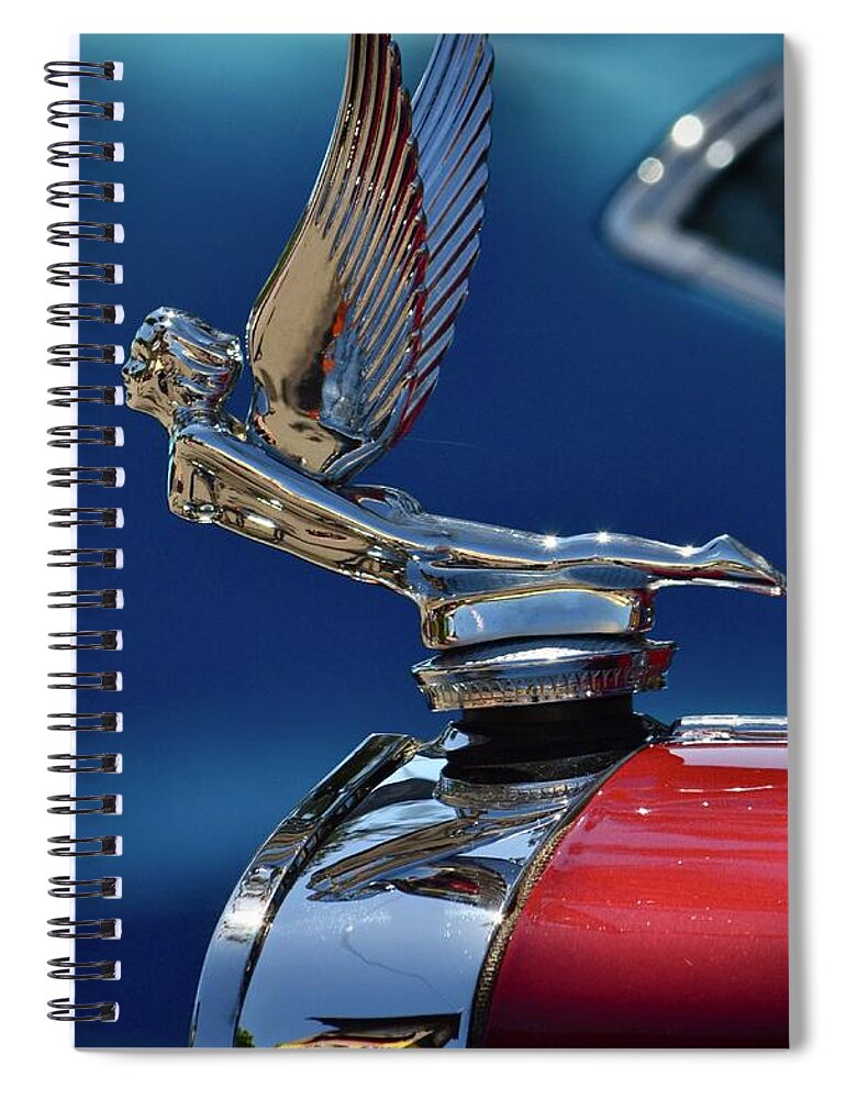  Spiral Notebook featuring the photograph Hood Ornament by Dean Ferreira