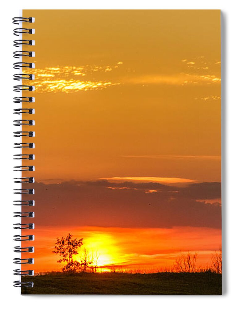 Clouds Spiral Notebook featuring the photograph Sunset #9 by SAURAVphoto Online Store