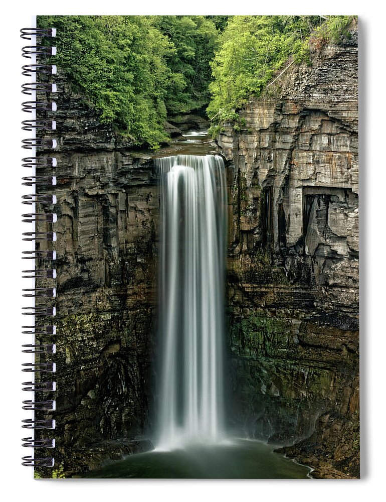 Taughannock Falls Spiral Notebook featuring the photograph Taughannock Falls #1 by Doolittle Photography and Art