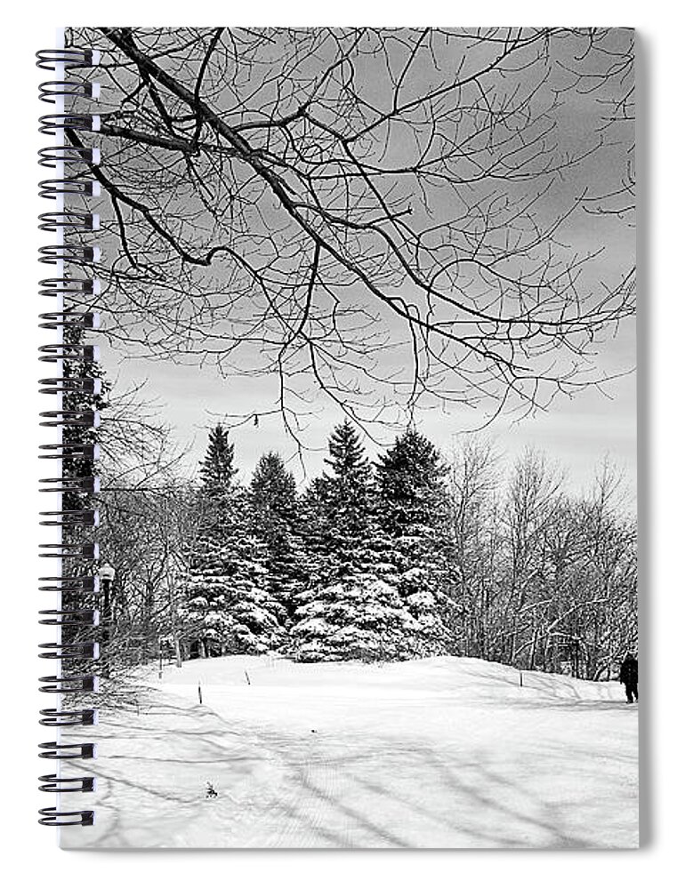  Spiral Notebook featuring the photograph 9148bw by Burney Lieberman