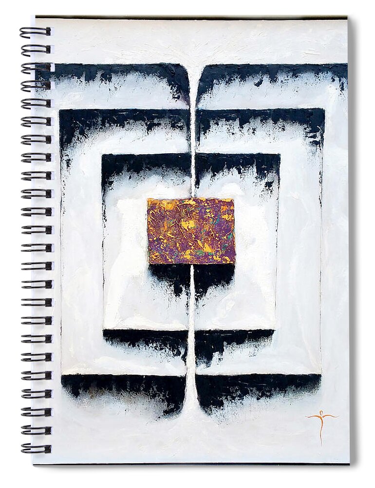  Spiral Notebook featuring the painting . #49 by James Lanigan Thompson MFA