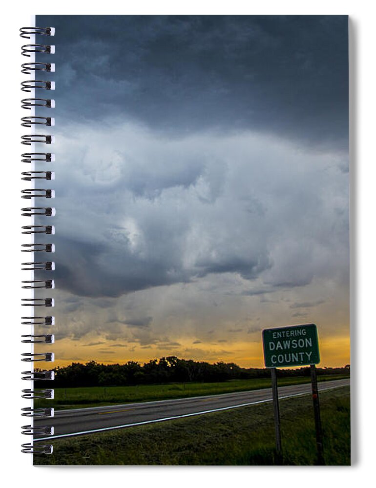 Nebraskasc Spiral Notebook featuring the photograph 9th Storm Chase 2015 020 by NebraskaSC