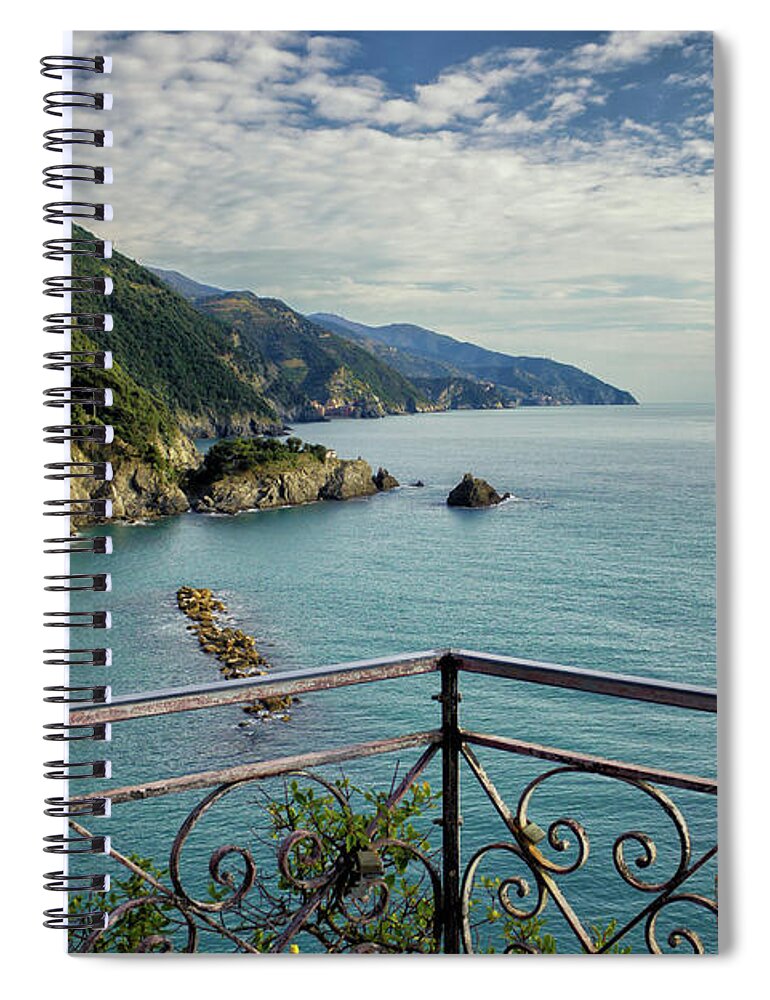 Mediterranean Spiral Notebook featuring the photograph A Beautiful Day by Becqi Sherman