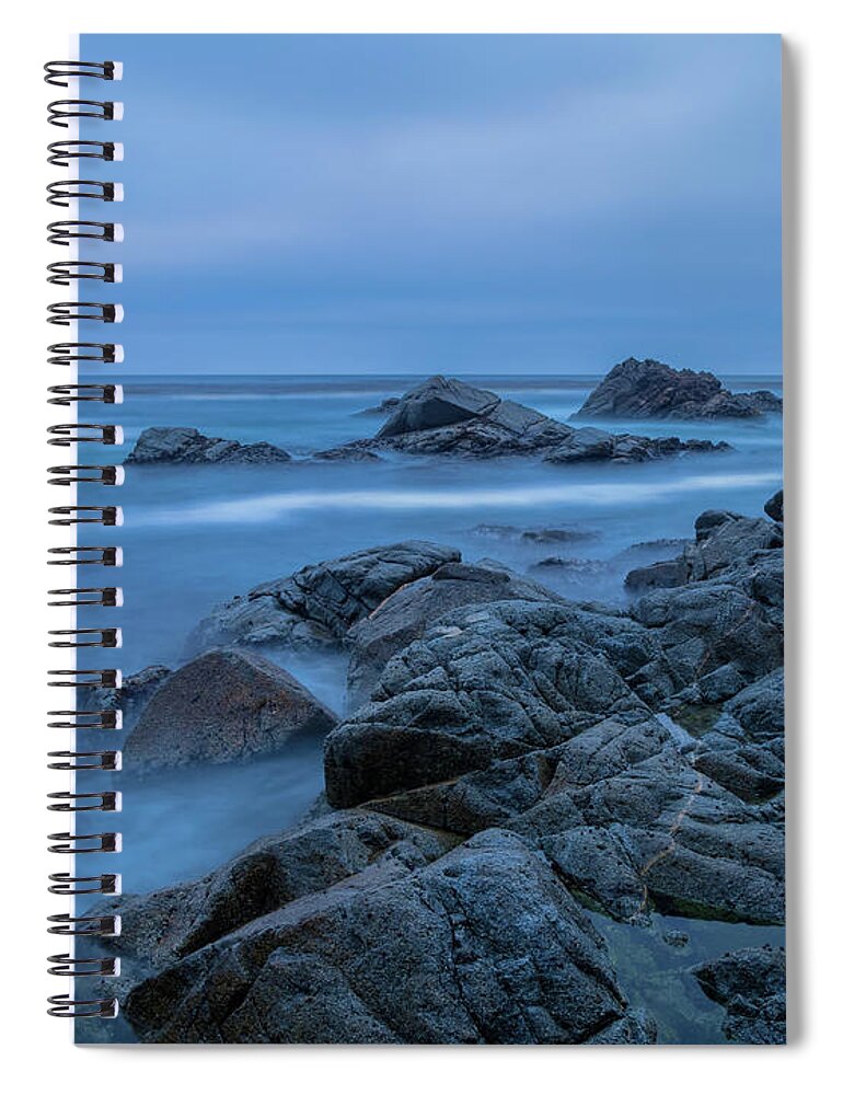 Landscape Spiral Notebook featuring the photograph A Blue Dawn by Jonathan Nguyen