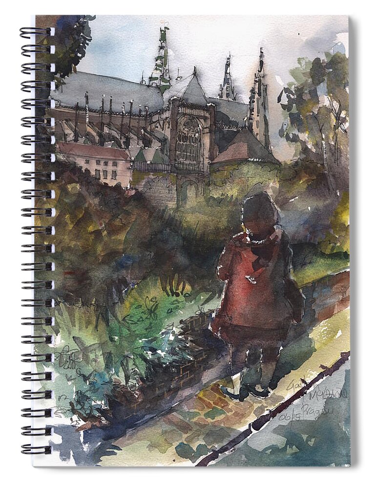 Landscape Spiral Notebook featuring the painting A Daughter's Passion by Gaston McKenzie
