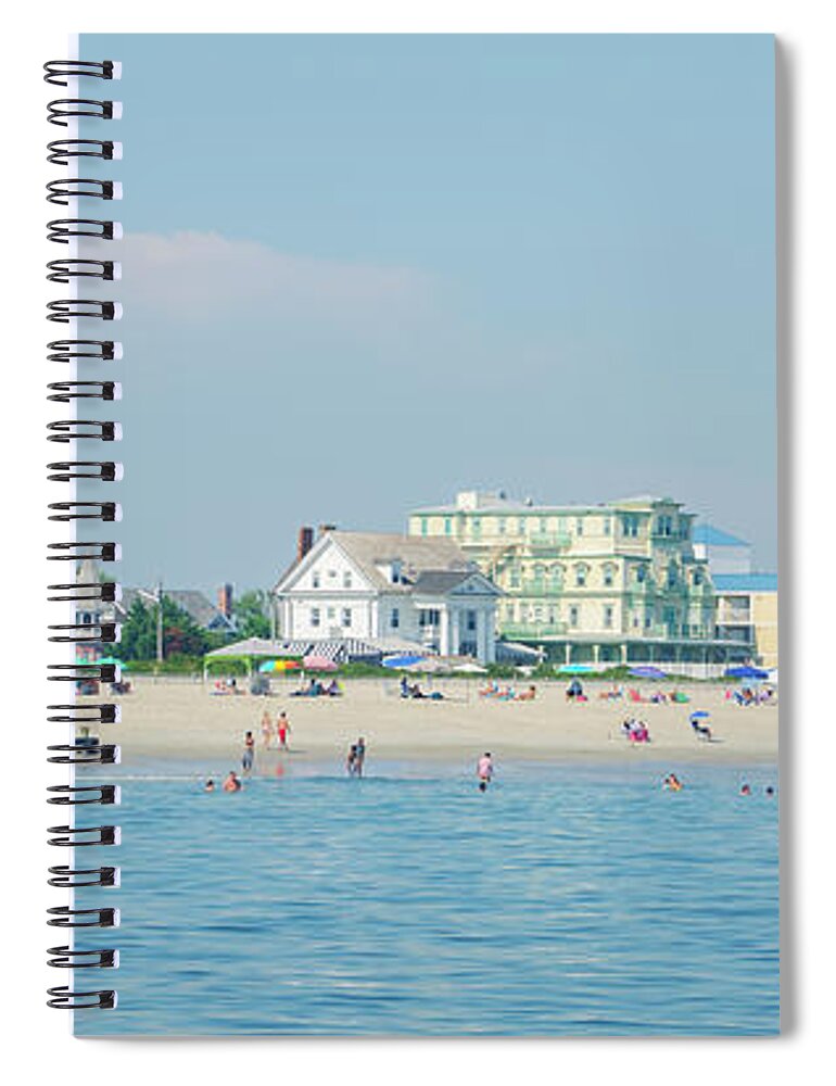 Day Spiral Notebook featuring the photograph A Day at the Beach - Cape May New Jesey by Bill Cannon