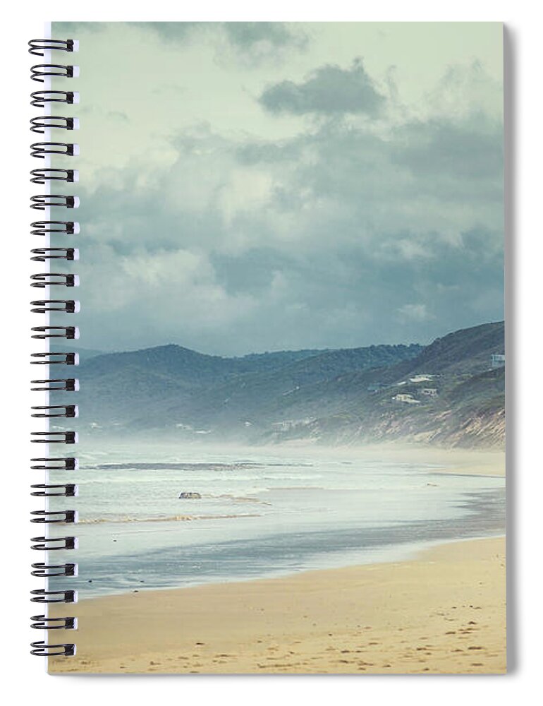 Kremsdorf Spiral Notebook featuring the photograph A Day At The Seaside by Evelina Kremsdorf