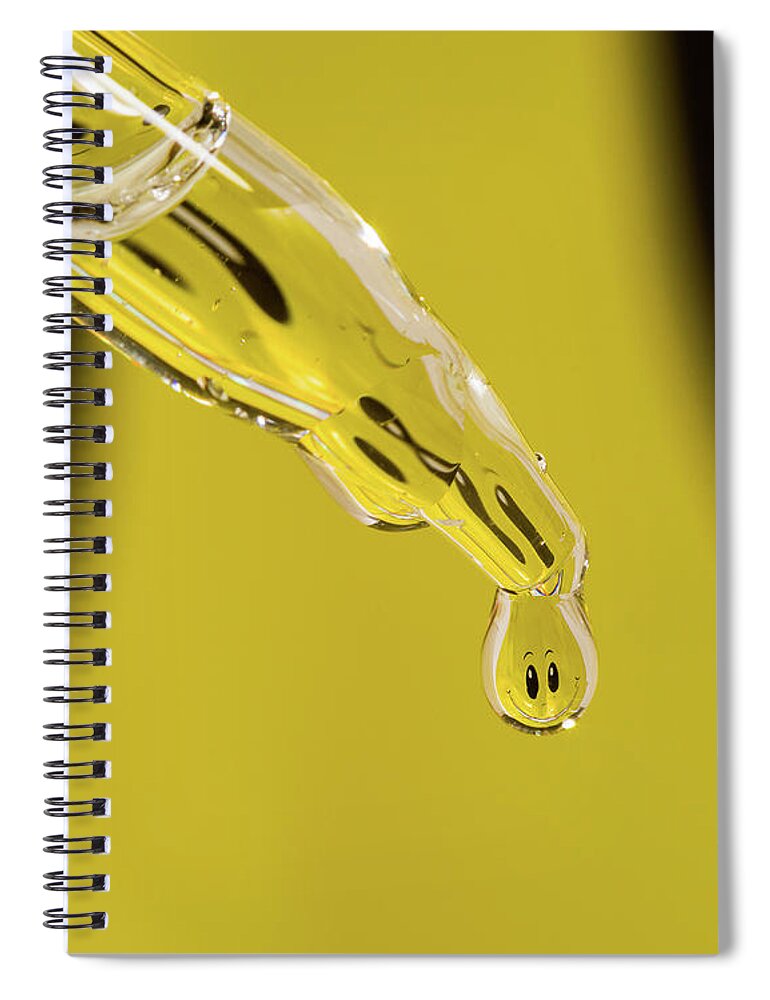 Long Island Fine Art Photography Spiral Notebook featuring the photograph A Dropper Full of Happy by Alissa Beth Photography