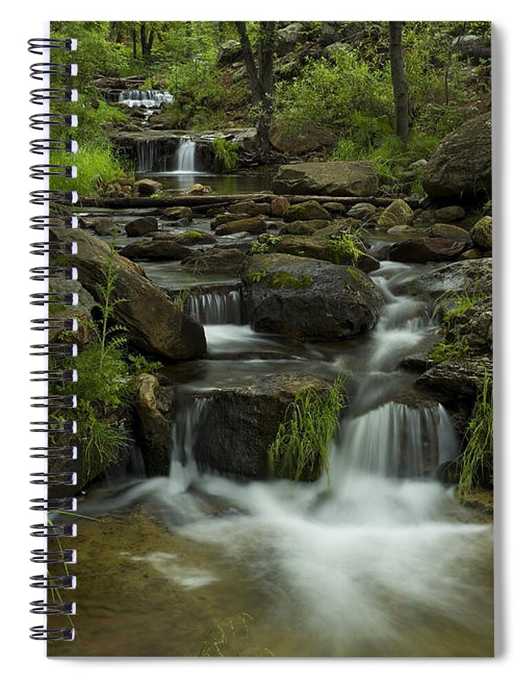 Creek Spiral Notebook featuring the photograph A Peaceful Place by Sue Cullumber