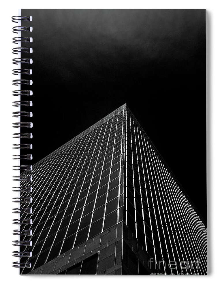 Intense Spiral Notebook featuring the photograph A Flame Of Steel And Glass by Skip Willits