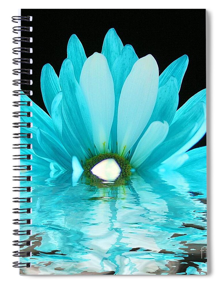 Flower Spiral Notebook featuring the photograph A Float by Julie Lueders 