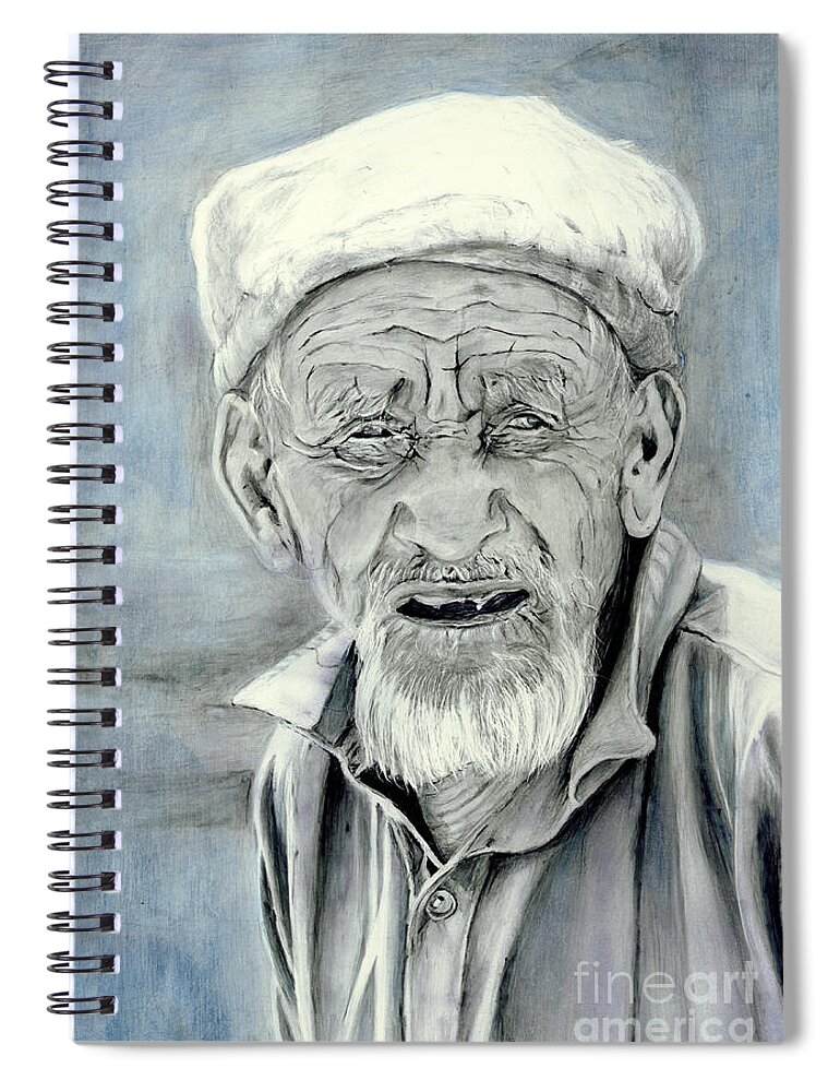 Figurative Art Spiral Notebook featuring the painting A Life Time by Portraits By NC