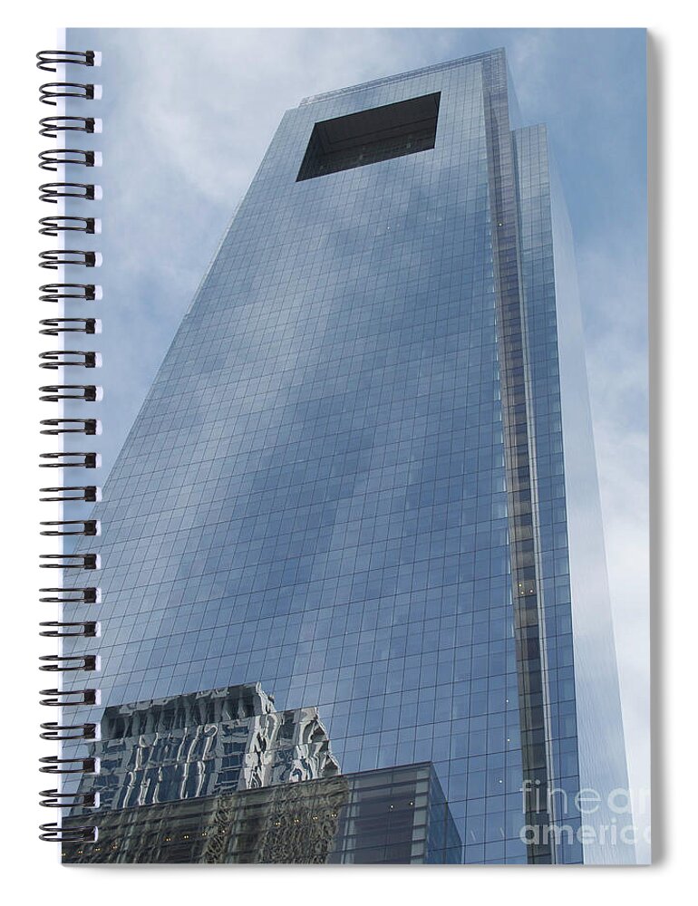 Philadelphia Spiral Notebook featuring the photograph A Long Way Up by Ann Horn