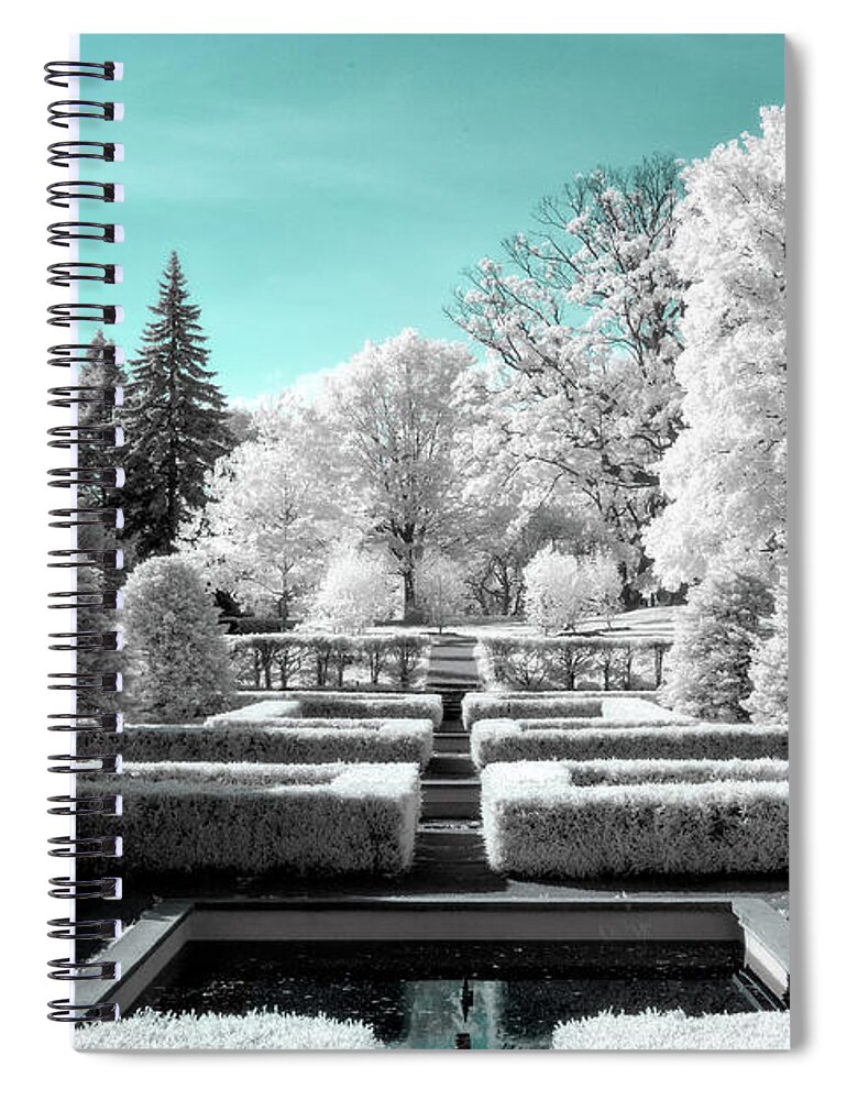 False Color Spiral Notebook featuring the photograph A Maze by Tracy Munson