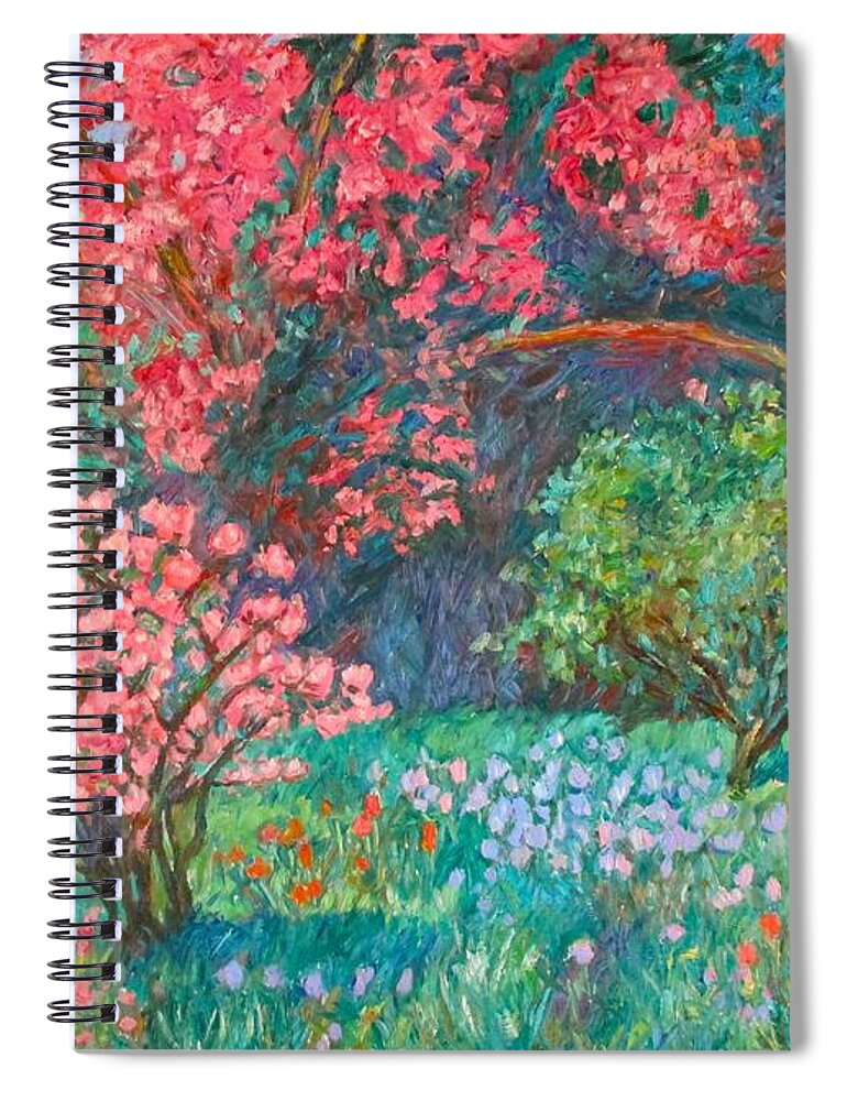 Landscape Spiral Notebook featuring the painting A Memory by Kendall Kessler