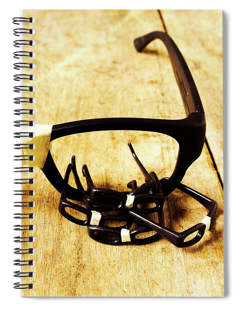 Geek Spiral Notebook featuring the photograph A nerdy spectacle by Jorgo Photography