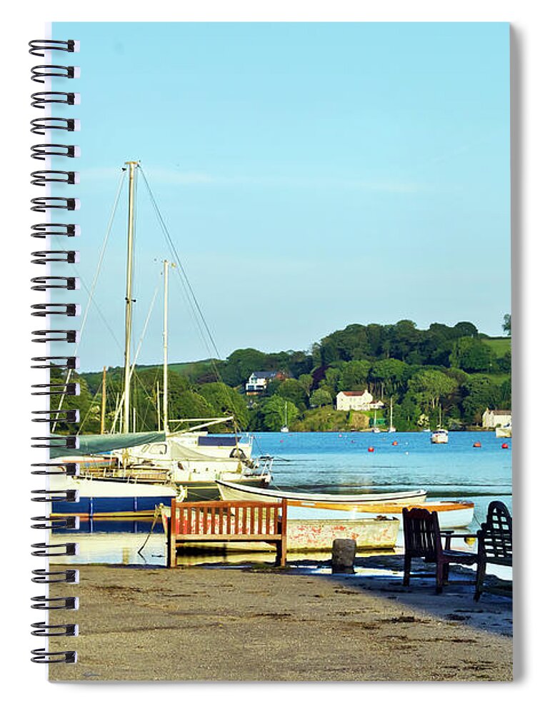 Mylor Creek Spiral Notebook featuring the photograph A Nice Place to Sit by Terri Waters