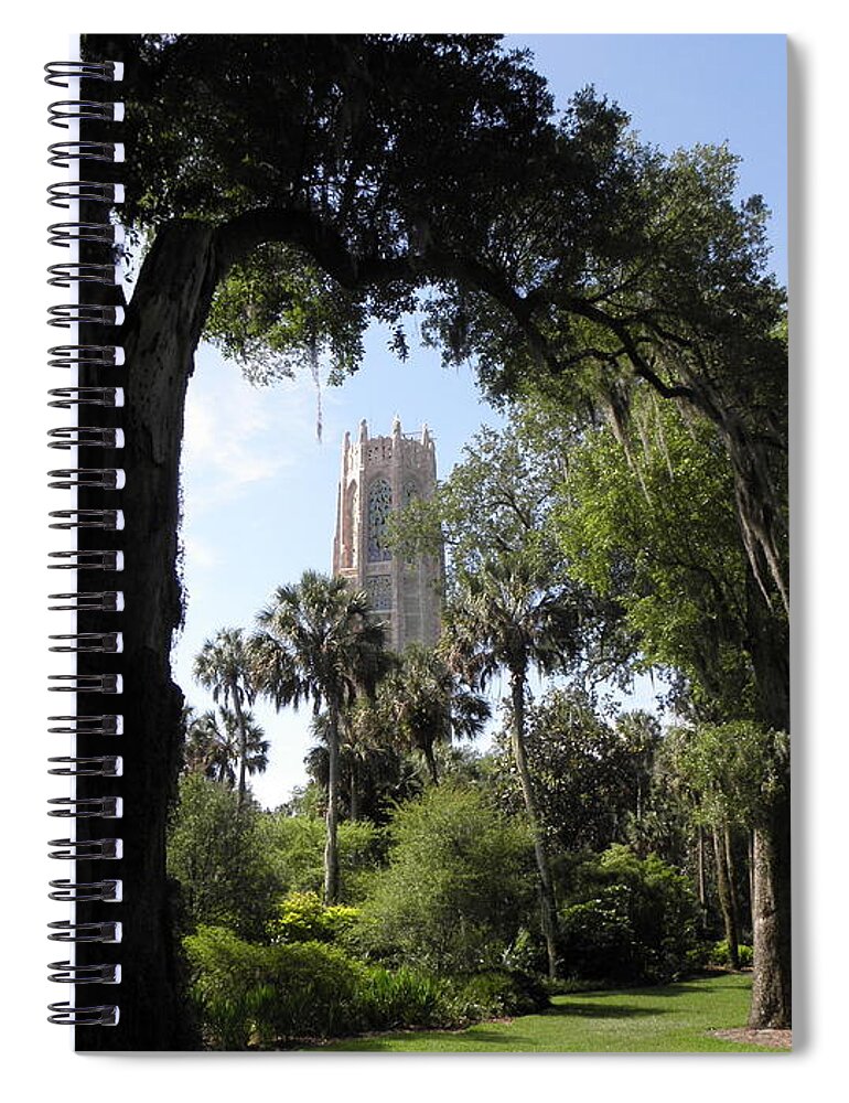 Bok Tower Spiral Notebook featuring the photograph A Path To The Tower by Kim Galluzzo Wozniak