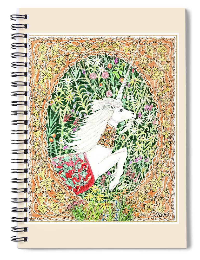 Lise Winne Spiral Notebook featuring the painting A Pawn Escapes limited edition by Lise Winne