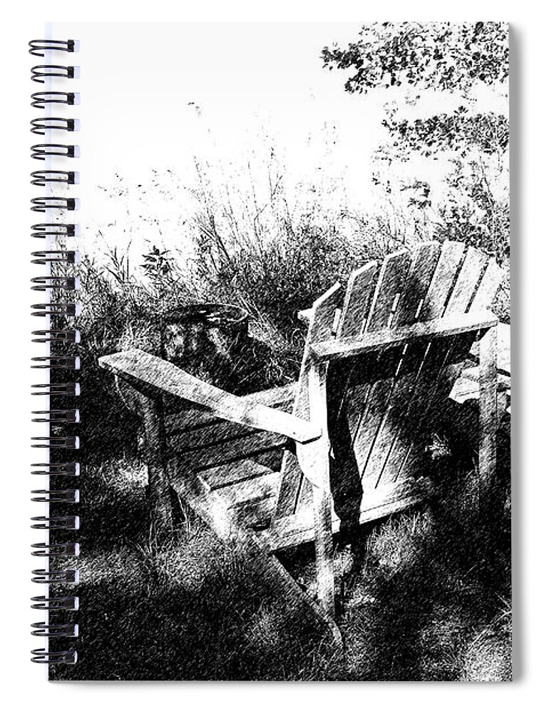 Chairs Spiral Notebook featuring the photograph A Perfect Spot For Two by Teresa Zieba