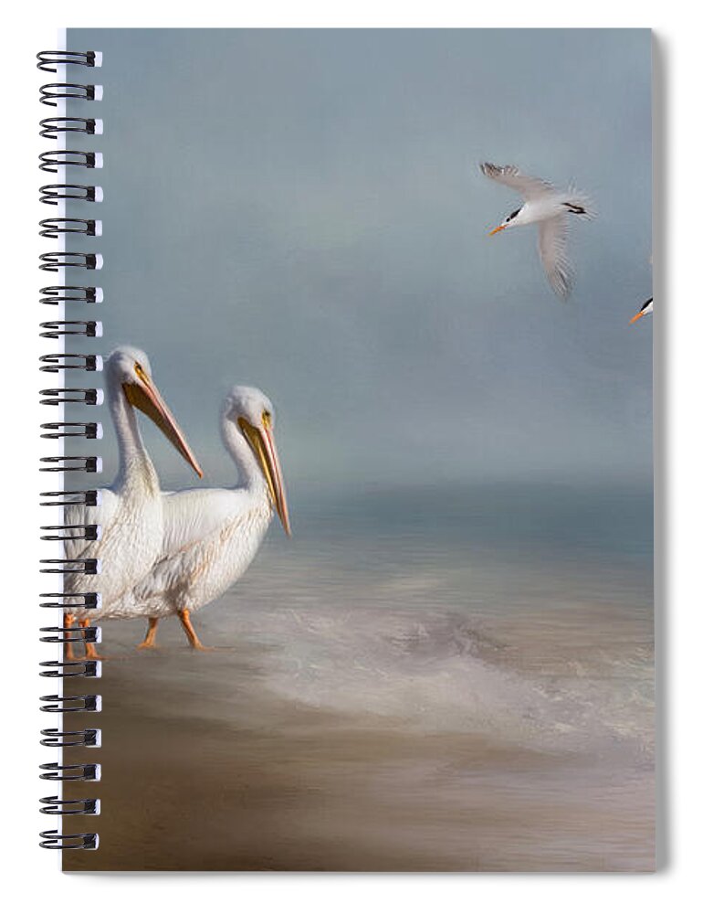 Landscape Spiral Notebook featuring the photograph A Quiet Morning by Kim Hojnacki