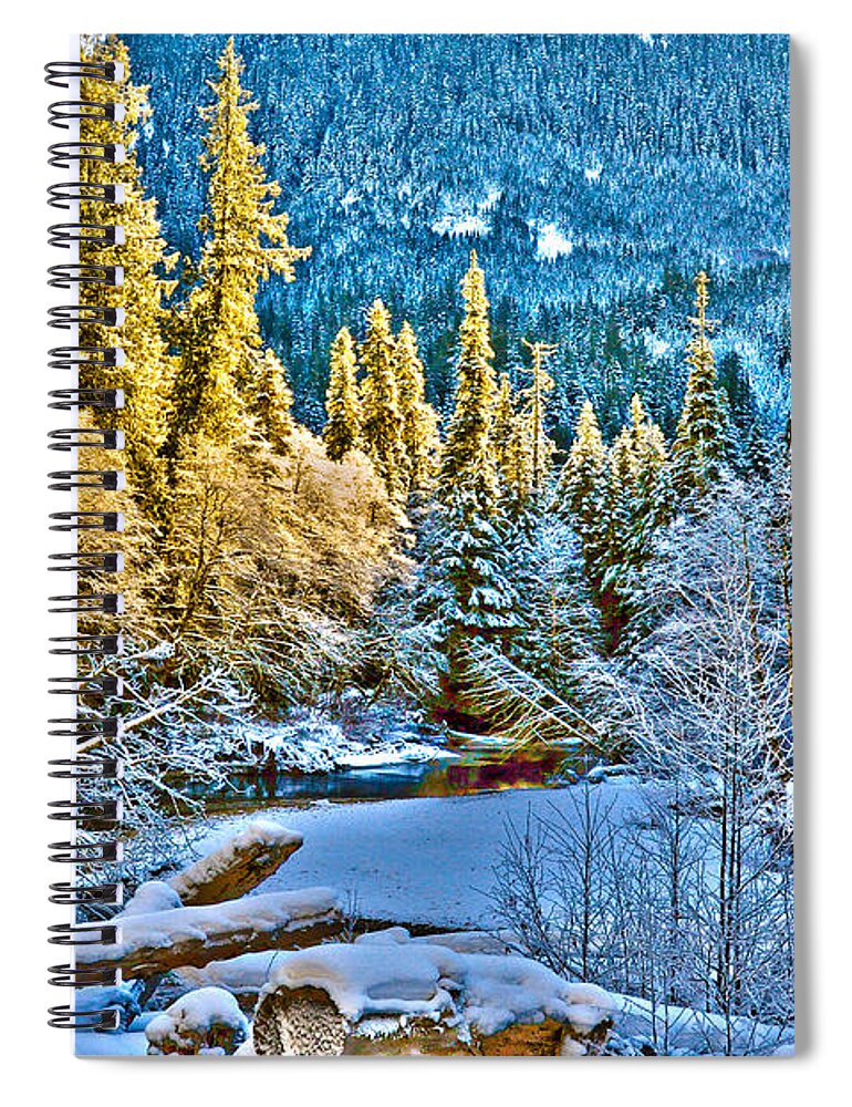 Clay Spiral Notebook featuring the photograph A River Runs Down It by Clayton Bruster