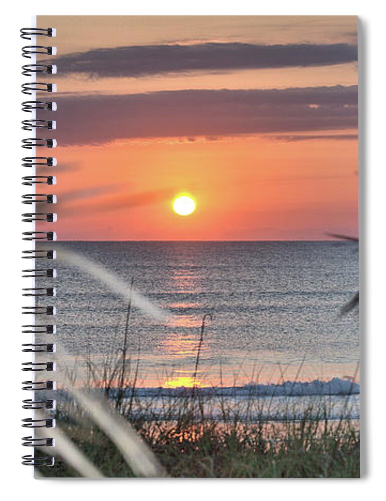 15153 Spiral Notebook featuring the photograph A Satellite Beach Sunrise by Gordon Elwell