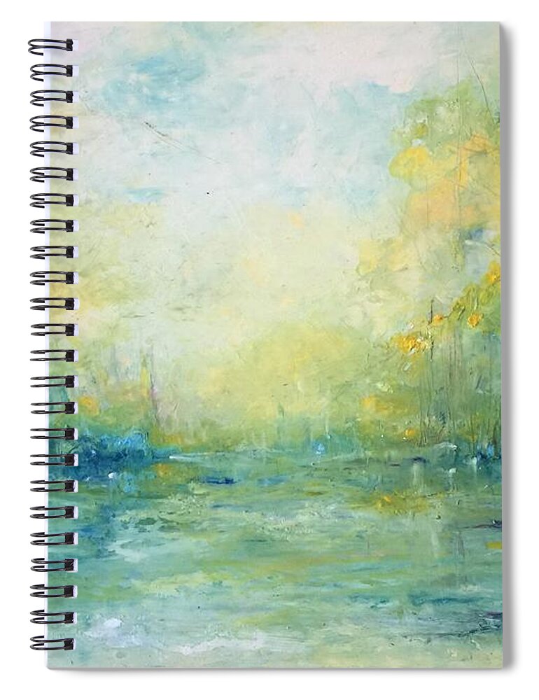  Spiral Notebook featuring the painting A Sense Of Wonder by Robin Miller-Bookhout