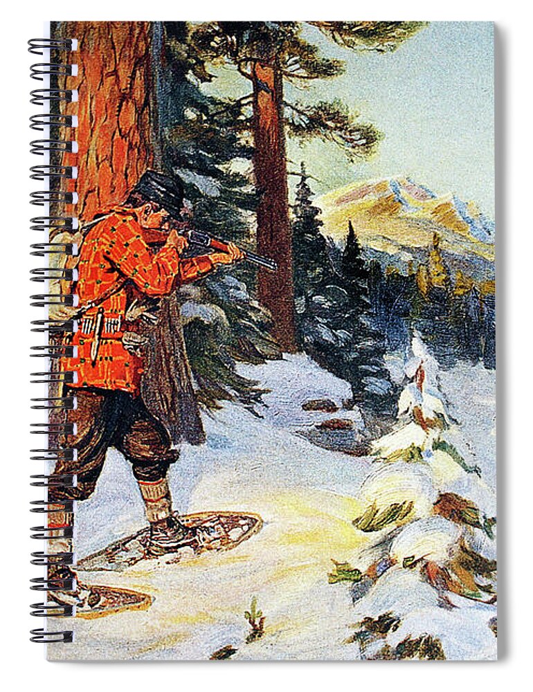 Outdoor Spiral Notebook featuring the painting A Shot In The Open by Philip R Goodwin
