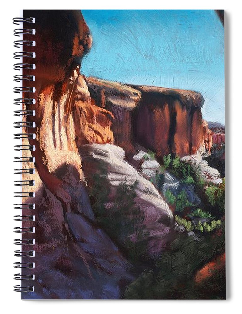 Landscape Spiral Notebook featuring the painting A Special Place by Sandi Snead