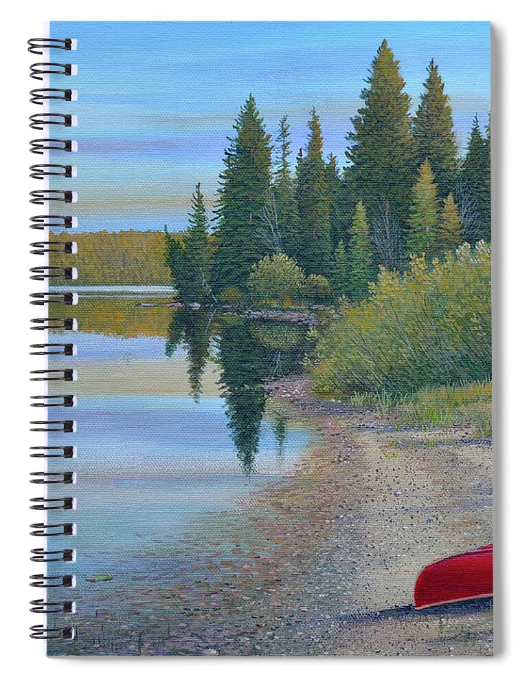 Jake Vandenbrink Spiral Notebook featuring the painting A Summer Escape by Jake Vandenbrink