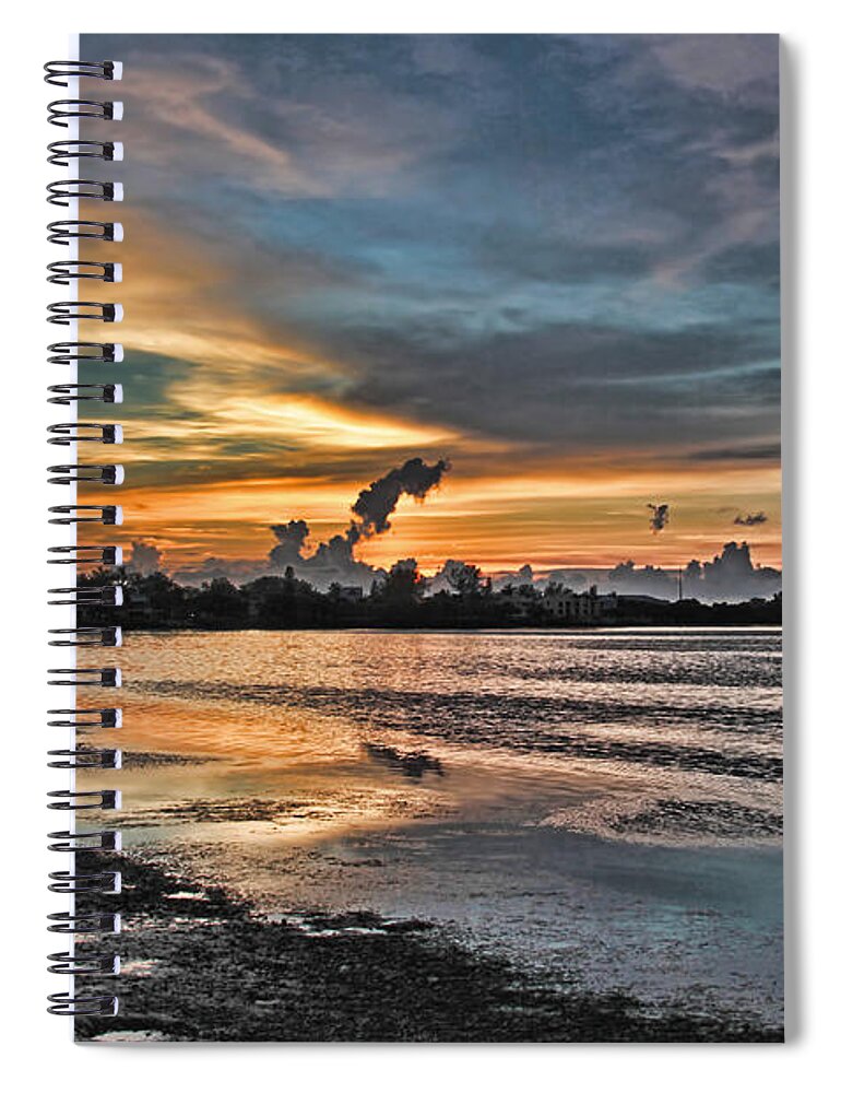 Sunset Spiral Notebook featuring the photograph A Summer's Night by HH Photography of Florida