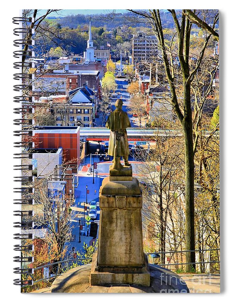 Easton Spiral Notebook featuring the photograph A View from College Hill by DJ Florek
