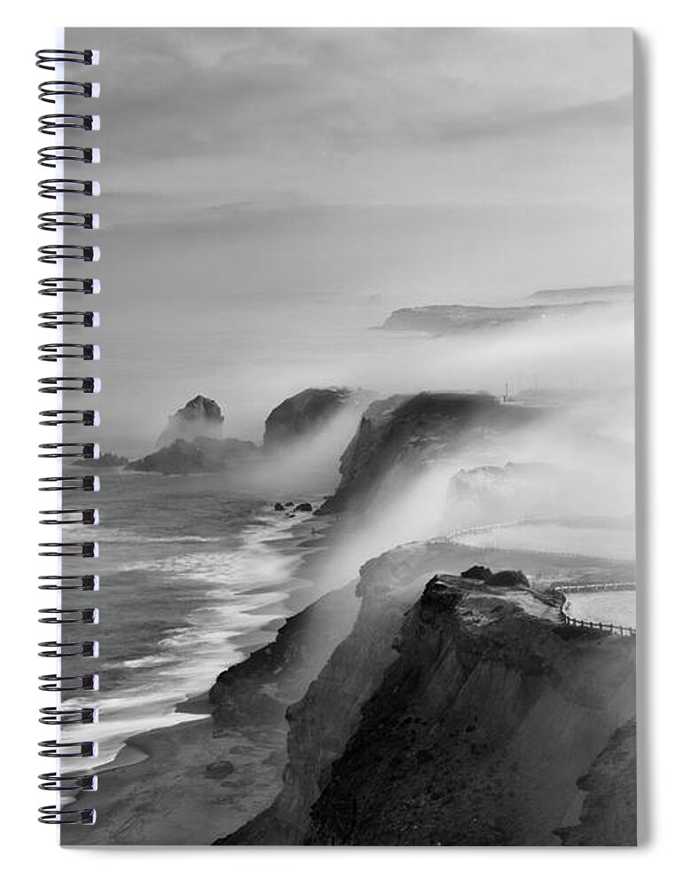 Jorgemaiaphotographer Spiral Notebook featuring the photograph A view of gods by Jorge Maia