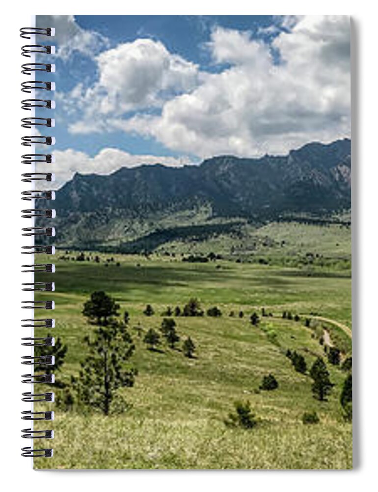Colorado Spiral Notebook featuring the photograph A View of the Valley by Teresa Wilson