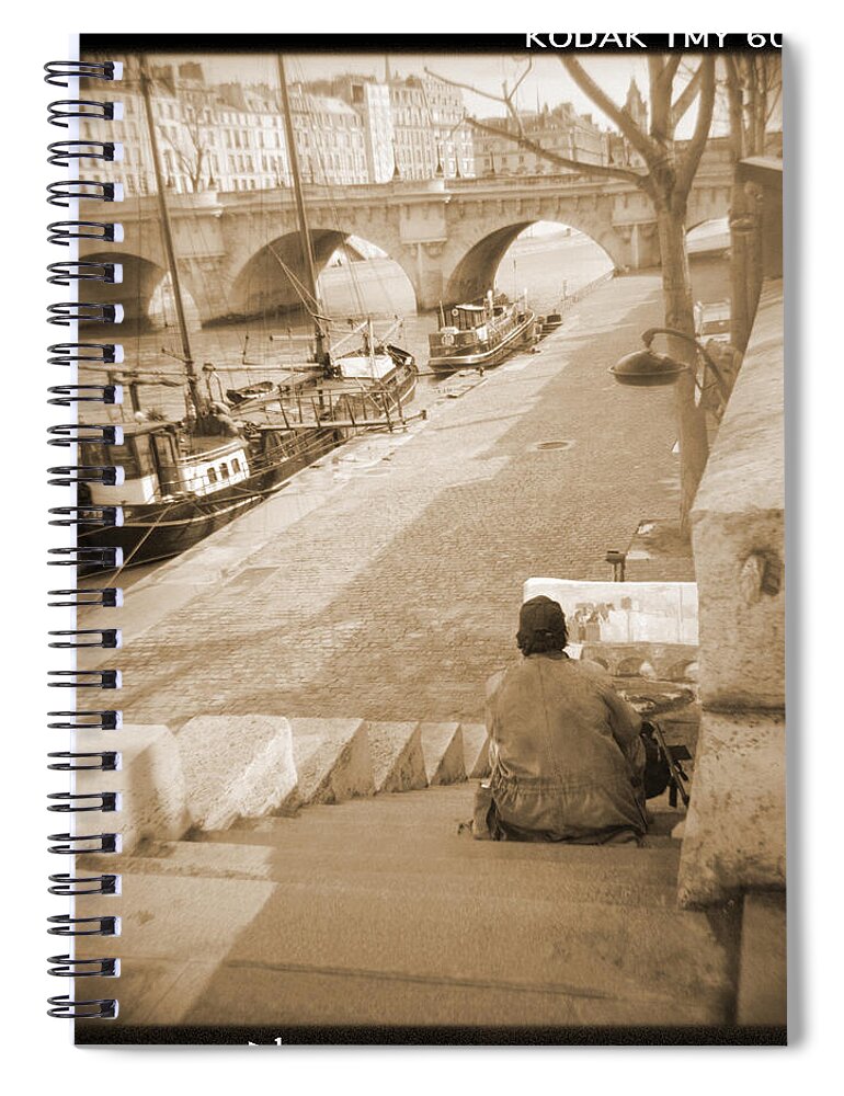 Paris Spiral Notebook featuring the photograph A Walk Through Paris 1 by Mike McGlothlen
