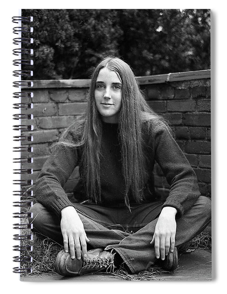 Hands Spiral Notebook featuring the photograph A Woman's Hands, 1972 by Jeremy Butler
