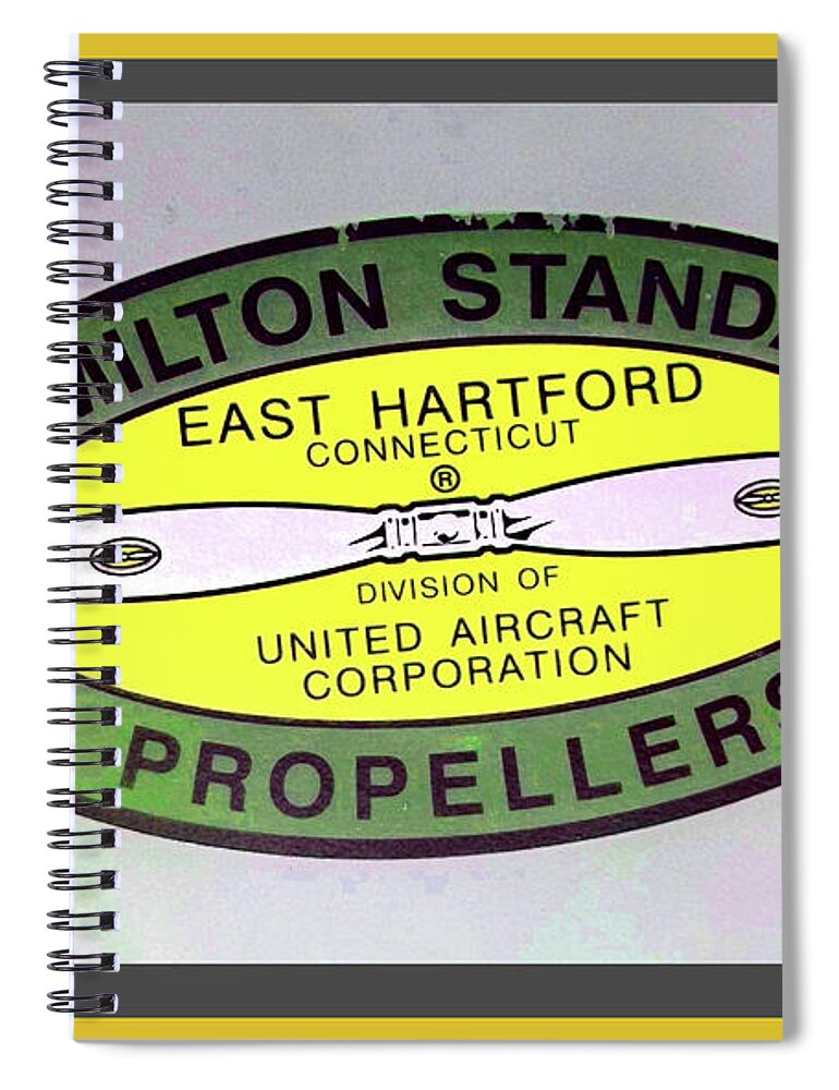 Hamilton Standard Propellers Spiral Notebook featuring the digital art A Yankee Propeller by Joseph Coulombe
