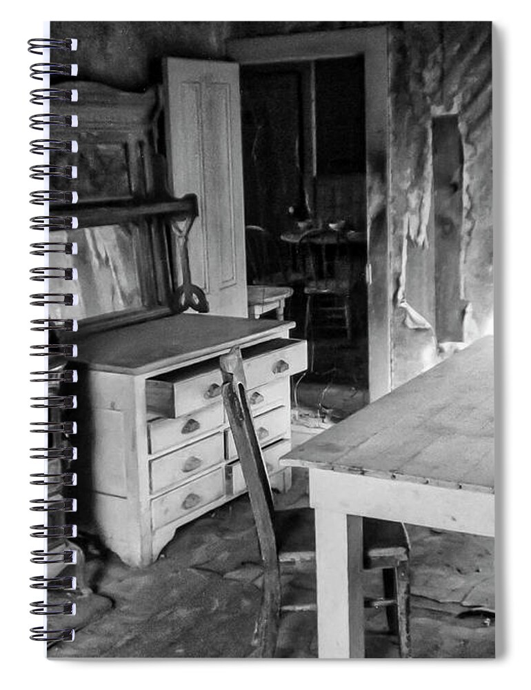 Bodie State Historic Park Spiral Notebook featuring the photograph Abandoned and Weathered by Gene Parks