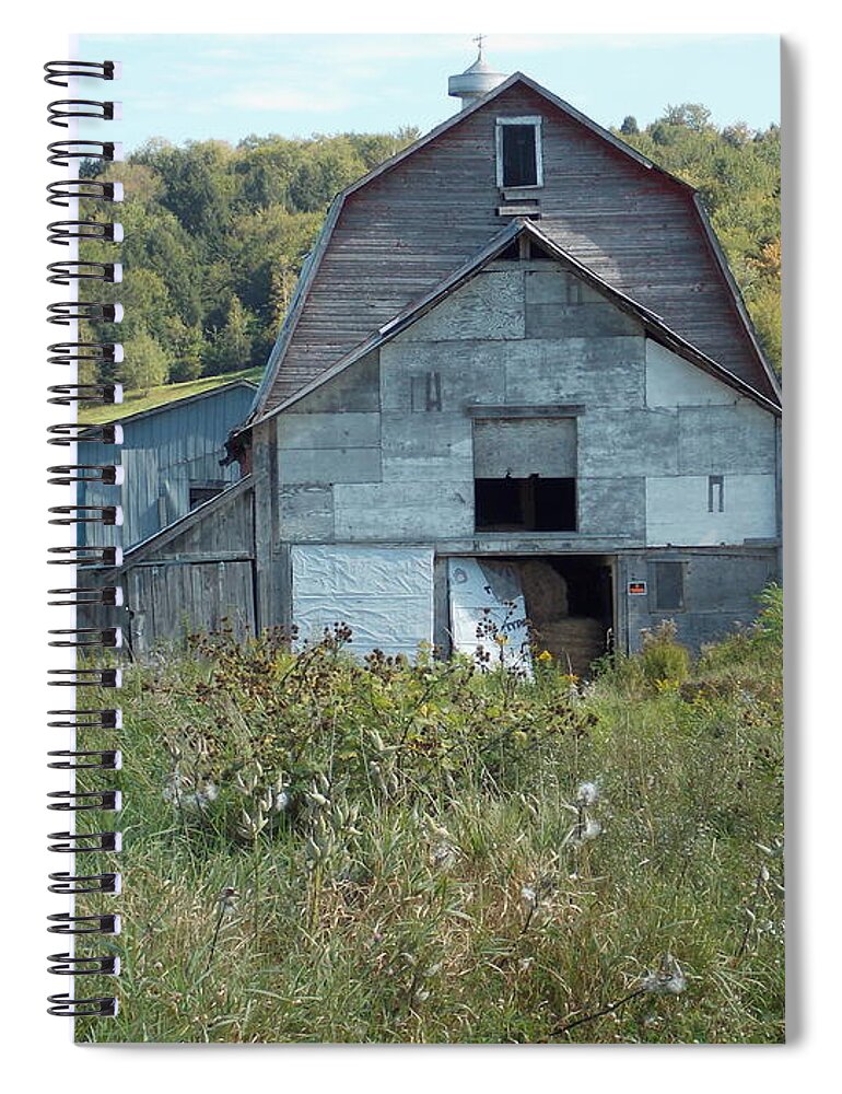 Johnson Spiral Notebook featuring the photograph Abandoned Barn by Catherine Gagne