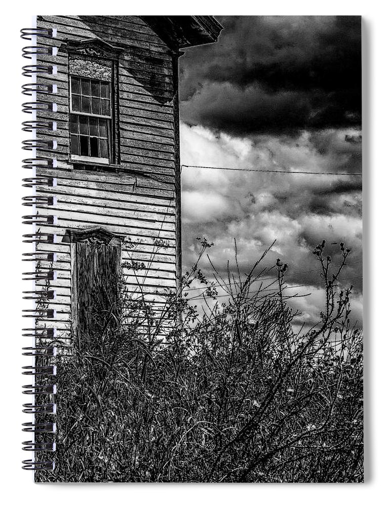  Spiral Notebook featuring the photograph Abandoned by Kendall McKernon