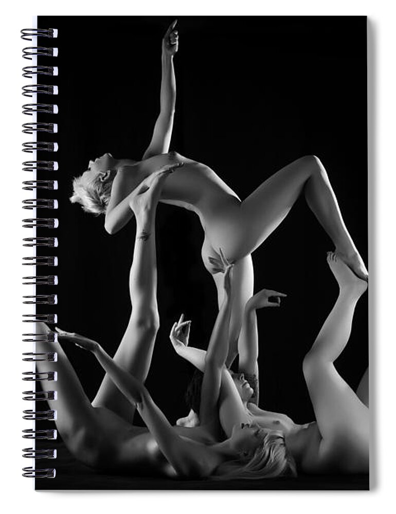 Artistic Photographs Spiral Notebook featuring the photograph Above the flames by Robert WK Clark
