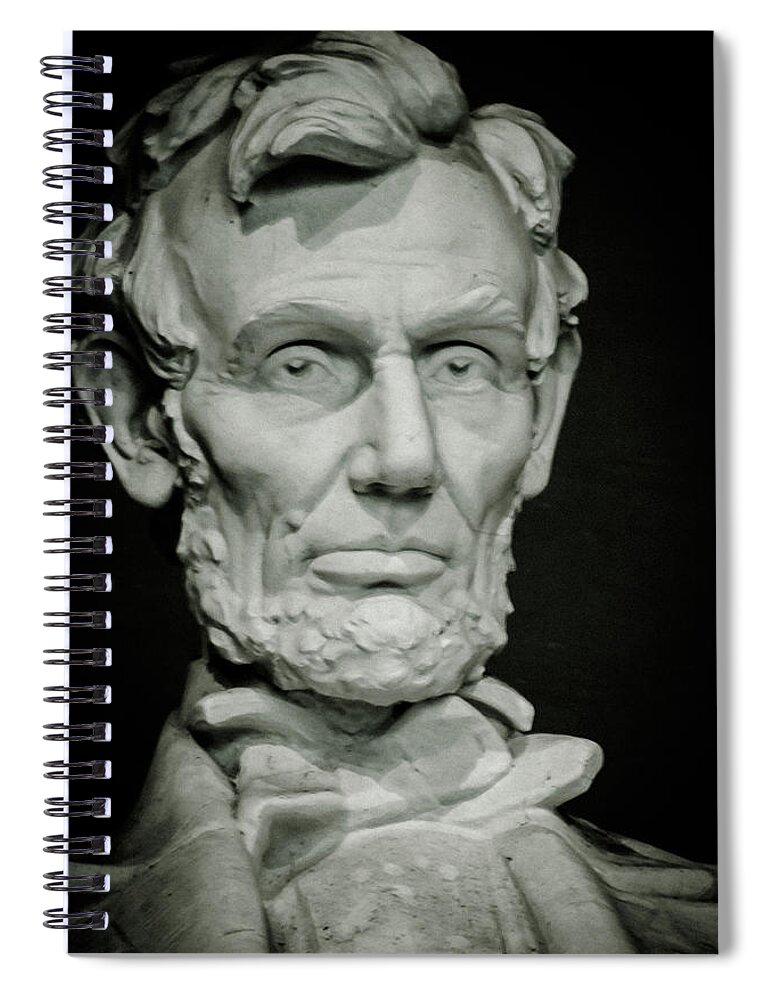 Lincoln Spiral Notebook featuring the photograph Abraham Lincoln 1 by Stewart Helberg
