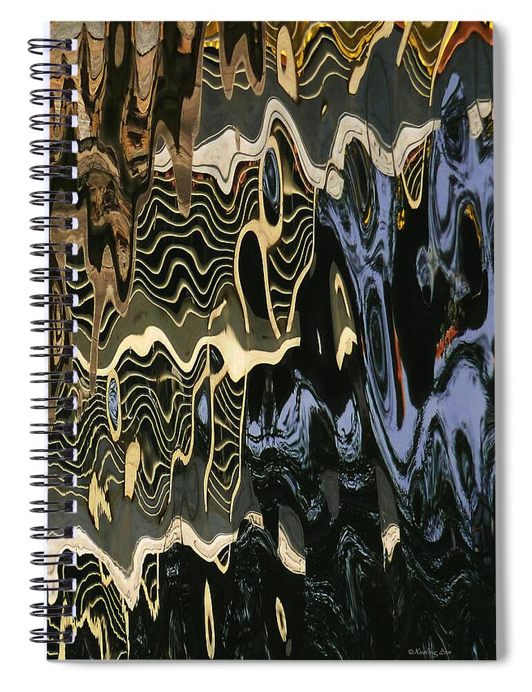 An Abstract Spiral Notebook featuring the photograph Abstract 13 by Xueling Zou